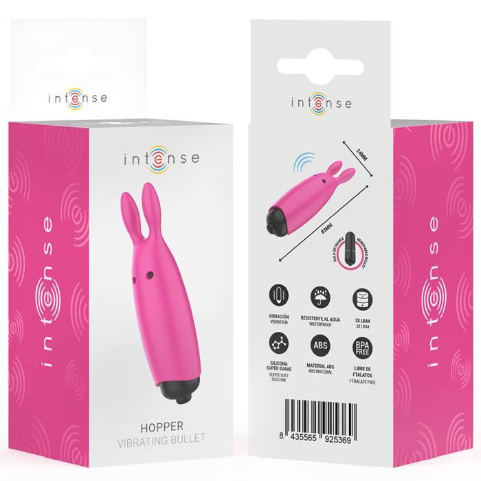 INTENSE - HOPPER BALA VIBRATÃRIA ROSA 8,3 X 2,4 CM
