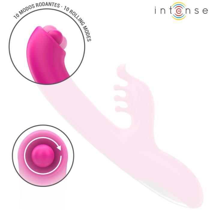 INTENSE - CHRISTINA MULTIFUNCIONAL RABBIT VIBRADOR 22,5 CM ROSA