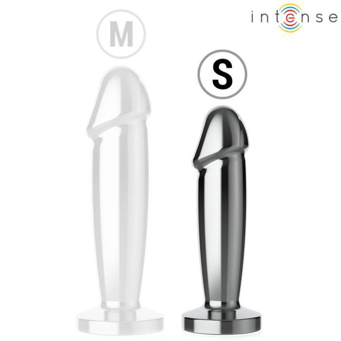 INTENSE - PLUG ANAL 10 VIBRAÃÃES DILDO DE METAL COM CONTROLE REMOTO S