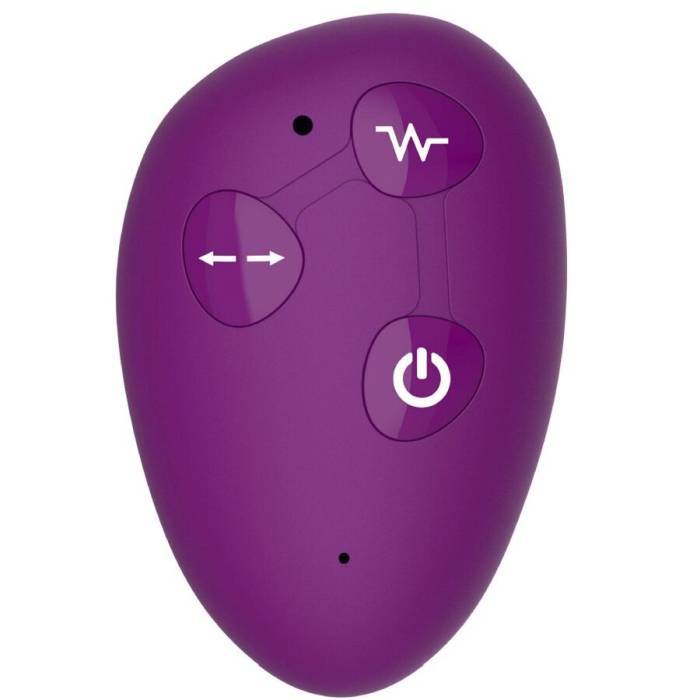 XOCOON - VIBRADOR STRAP-ON 2 EM 1 SEM ALÃAS COM CONTROLE REMOTO ROXO