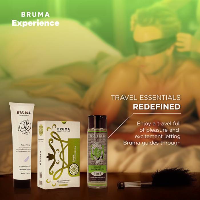 BRUMA XPERIENCE - KIT DOCE TENTAÃÃO MELANCIA VIBRO-ORGÃSMICA