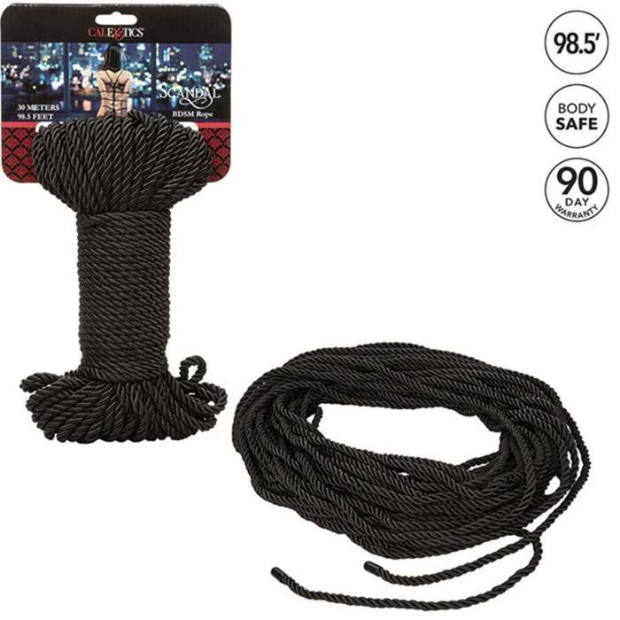 CALEXOTICS - SCANDAL CORDA BDSM PRETA 30 M
