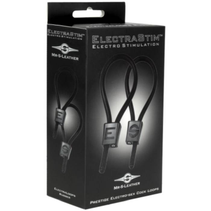 ELECTRASTIM - ANÃIS PENIANOS AJUSTÃVEIS PRESTIGE ELECTRA LOOPS PRETOS