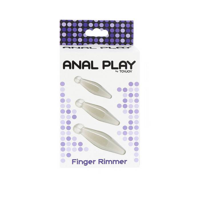 TOYJOY - ANAL PLAY FINGER RIMMER 3 PEÃAS TRANSPARENTE