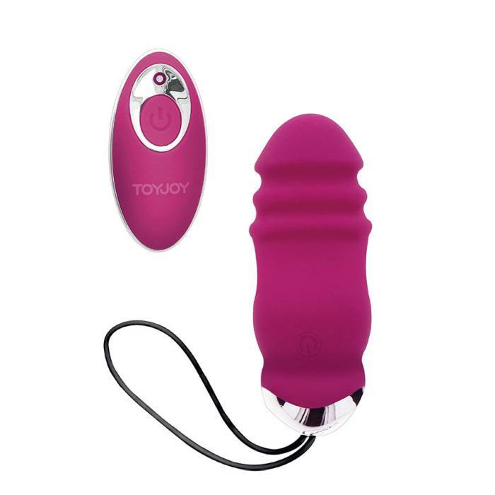 TOYJOY - FELICIDADE SUNN SIDE PARA CIMA E PARA BAIXO VIBRADOR FÃCSIA CONTROLE REMOTO