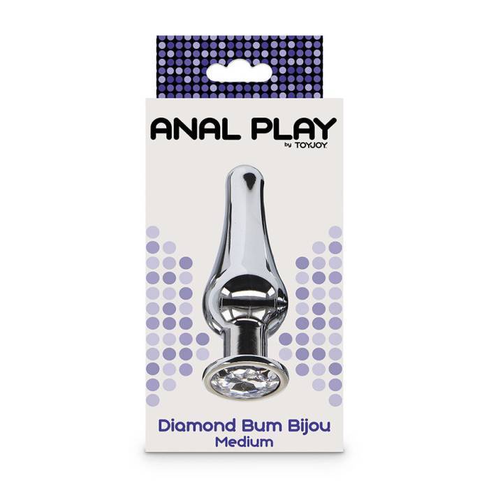 TOYJOY - PLUG ANAL MÃDIO DIAMOND BUM BIJOU ANAL PLAY