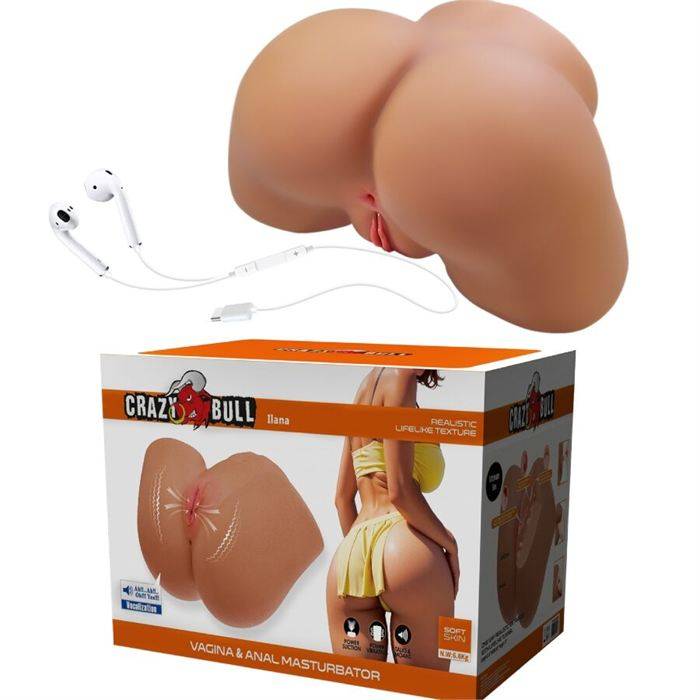 CRAZY BULL - ILANA VIBRADOR DE BULL FEMININO REALISTA E SUCÃÃO COM SOM 6,8 KG
