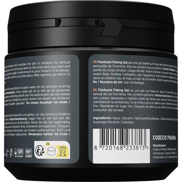 COBECO - FIST ASSIST FISTING GEL EXTRA GROSSO Ã BASE DE ÃGUA 500 ML
