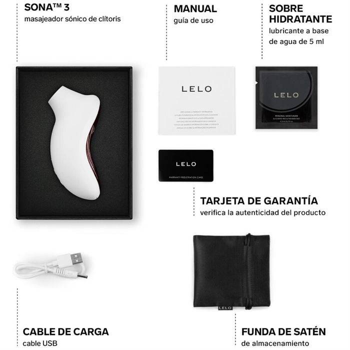 LELO - SONA 3 CREME MASSAGEADOR CLITÃRICO SÃNICO