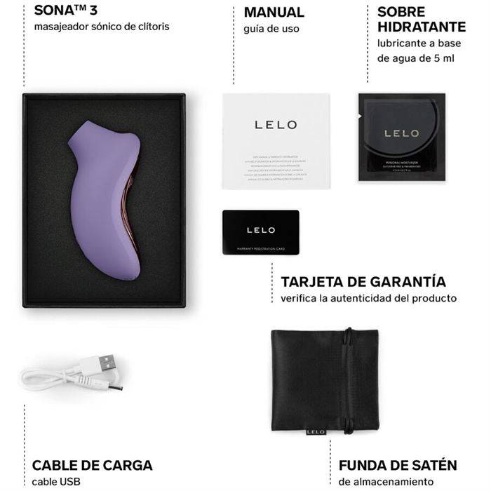 LELO - SONA 3 MASSAGEADOR CLITÃRICO SÃNICO VIOLET CREPÃSCULO