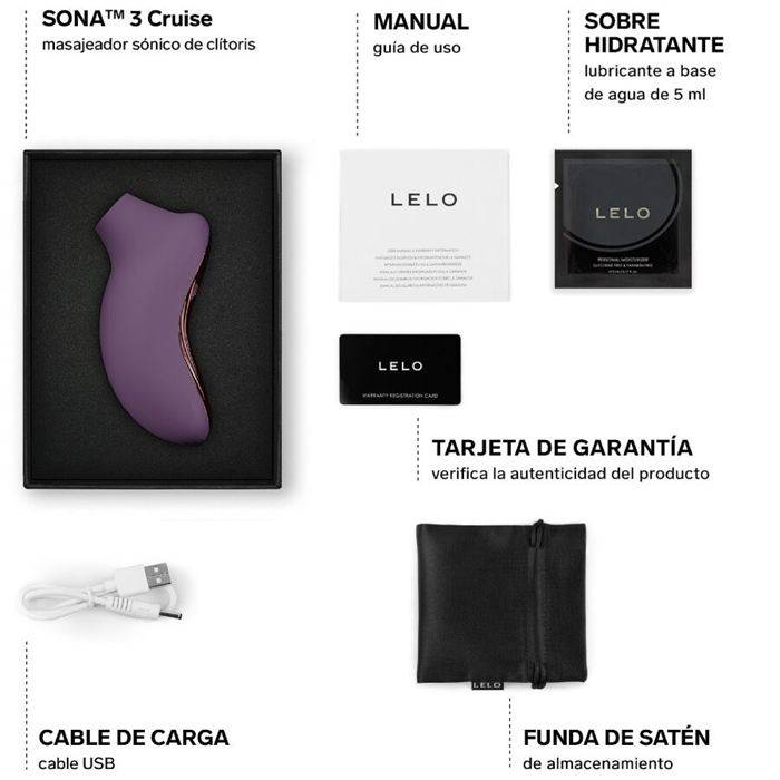 LELO - SONA 3 CRUISE SONIC MASSAGEADOR CLITÃRICO AMEIXA