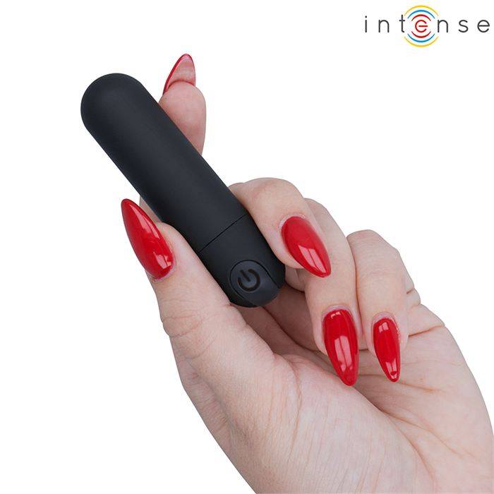 INTENSE - KAREN MINI VIBRATÃRIO BULLET RECARREGÃVEL PRETO