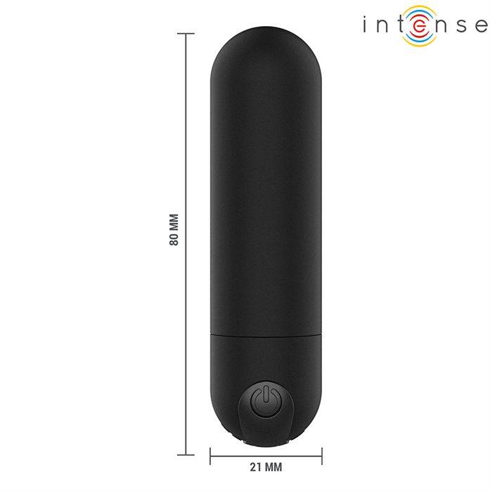 INTENSE - KAREN MINI VIBRATÃRIO BULLET RECARREGÃVEL PRETO
