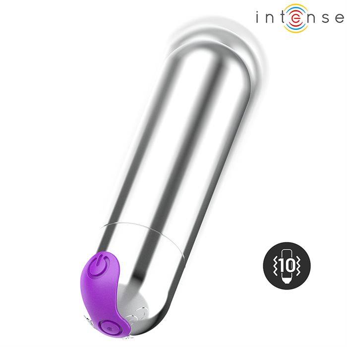 INTENSE - KAREN MINI VIBRATÃRIO RECARREGÃVEL PRATA