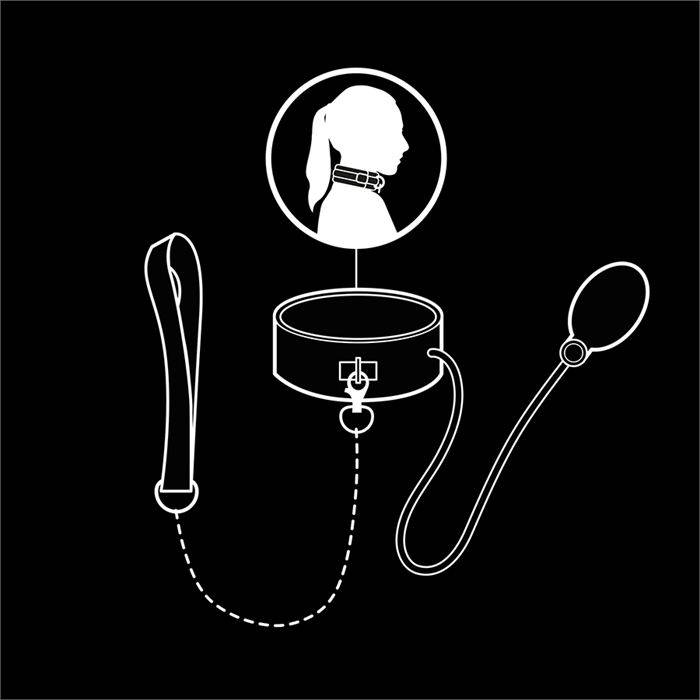 FETISH SUBMISSIVE BONDAGE - COLEIRA DE ESTRANGULAMENTO INFLÃVEL COM CORRENTE