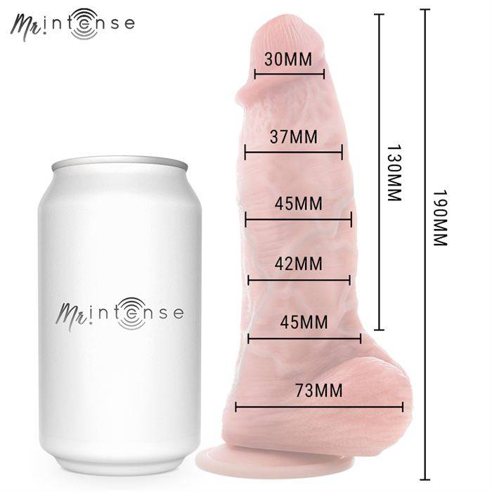 MR INTENSE - PEQUENO DILDO DE SILICONE SPENCER 19 CM -Ã- 4,5 CM