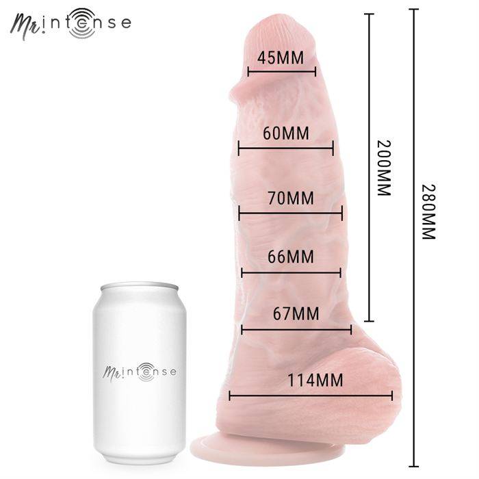 MR INTENSE - DILDO DE SILICONE EXTRAGRANDE SPENCER 28 CM -Ã- 7,3 CM
