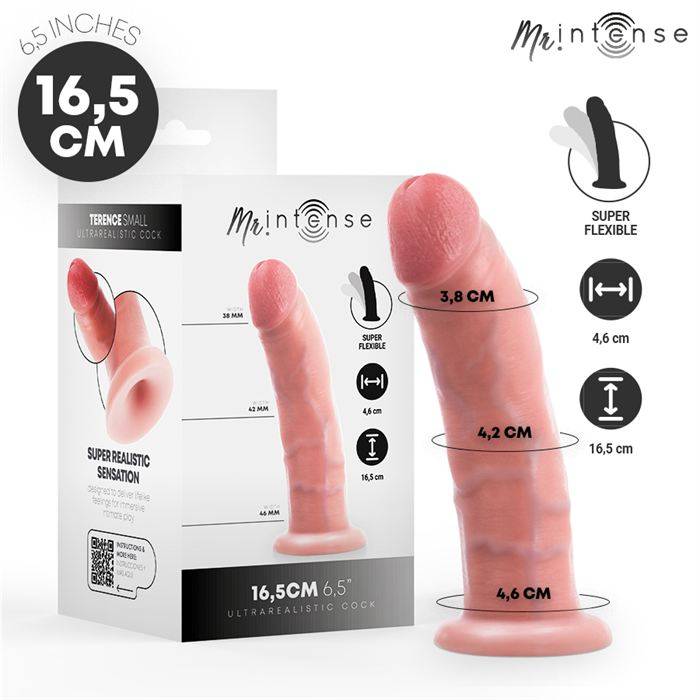 MR INTENSE - PEQUENO DILDO TERENCE 16,5 CM -Ã- 4,6 CM