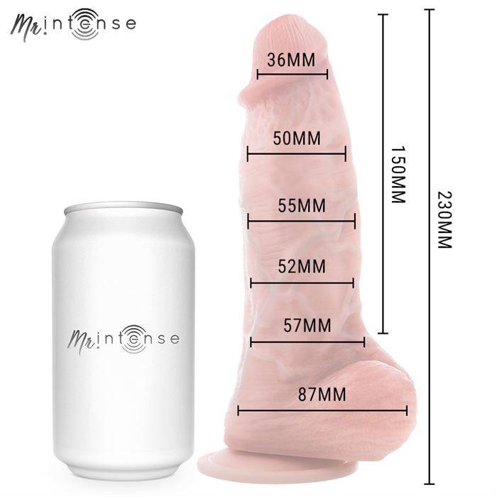 MR INTENSE - DILDO DE SILICONE SPENCER MÃDIO 23 CM -Ã- 5,7 CM