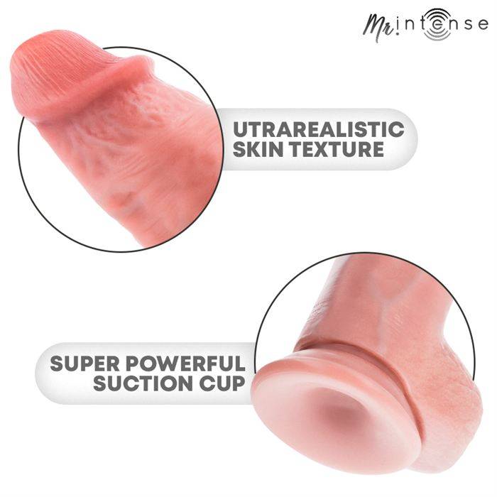 MR INTENSE - DILDO DE SILICONE SPENCER MÃDIO 23 CM -Ã- 5,7 CM