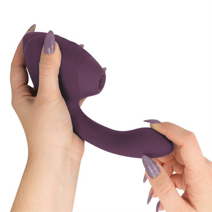 WOMANIZER - DUO NEXT Estimulador Duplo de Clitóris e Ponto G Roxo Escuro