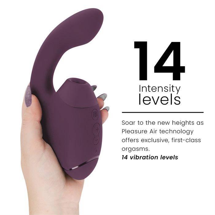 WOMANIZER - DUO NEXT Estimulador Duplo de Clitóris e Ponto G Roxo Escuro