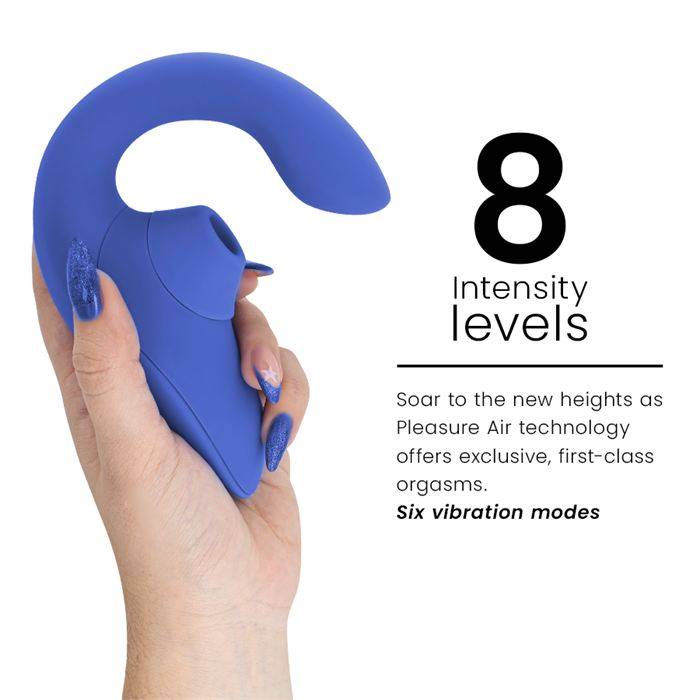 WOMANIZER - VIBRADOR ESTIMULADOR BLEND RABBIT AZUL VIBRANTE