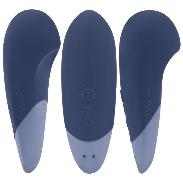 WOMANIZER - VIBE VIBRADOR SILENCIOSO DE USO Ã DIRETA AZUL ESCURO
