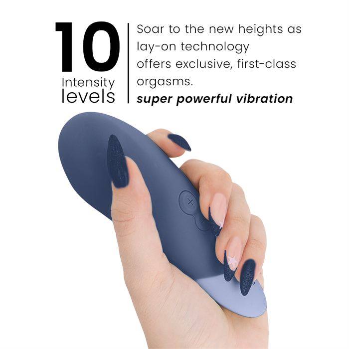 WOMANIZER - VIBE VIBRADOR SILENCIOSO DE USO Ã DIRETA AZUL ESCURO