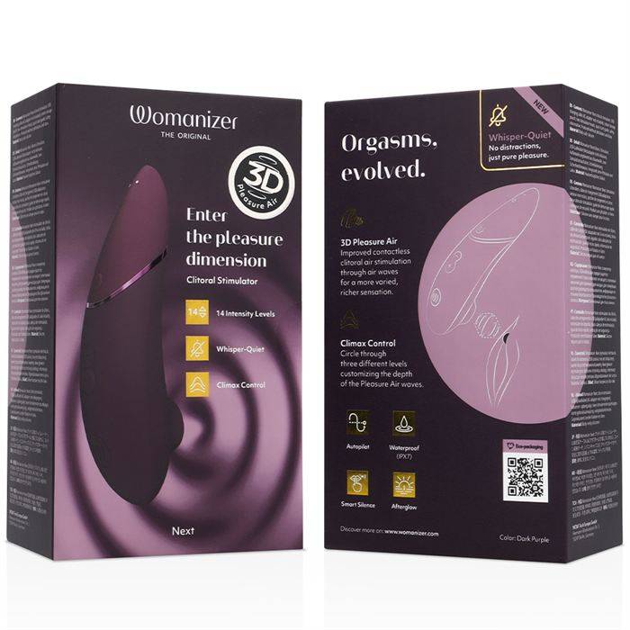 WOMANIZER - PRÃXIMO ESTIMULADOR CLITORIAL ROXO ESCURO