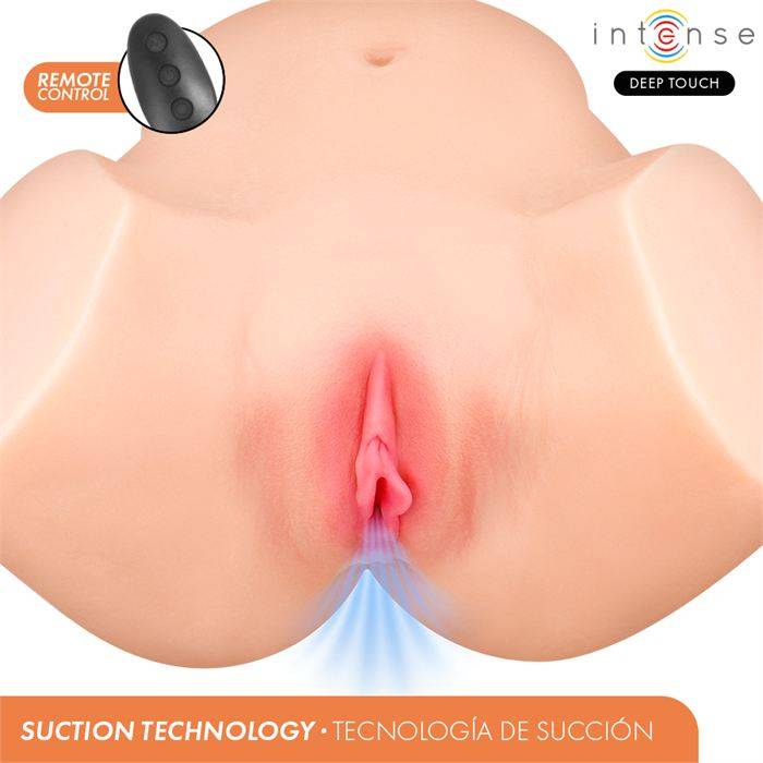 INTENSE DEEP TOUCH - MASTURBADOR ANAL E VAGINAL NICOLE COM EFEITOS DE SUCÃÃO, CALOR, VIBRAÃÃO E VOZ, COM CONTROLE REMOTO, 5.3 KG