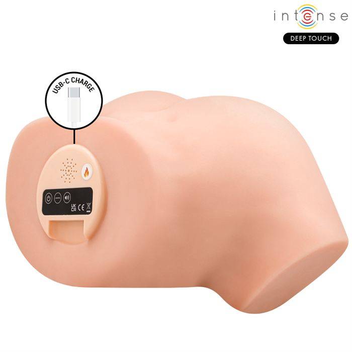INTENSE DEEP TOUCH - MASTURBADOR ANAL E VAGINAL NICOLE COM EFEITOS DE SUCÃÃO, CALOR, VIBRAÃÃO E VOZ, COM CONTROLE REMOTO, 5.3 KG