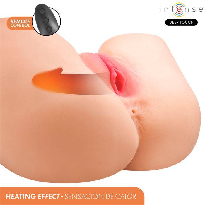 INTENSE DEEP TOUCH - MASTURBADOR ANAL E VAGINAL JULIA COM SUCÃÃO, CALOR, VIBRAÃÃO E EFEITOS DE VOZ COM CONTROLE REMOTO 9 KG