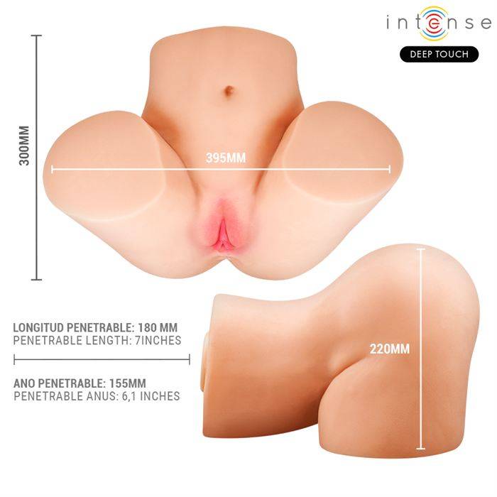 INTENSE DEEP TOUCH - MASTURBADOR ANAL E VAGINAL JULIA COM SUCÃÃO, CALOR, VIBRAÃÃO E EFEITOS DE VOZ COM CONTROLE REMOTO 9 KG