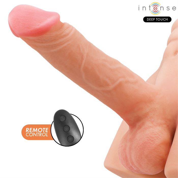 INTENSE DEEP TOUCH - TORSO RICHIE COM ÃNUS E DILDO REALISTA COM FUNÃÃO DE EMPURRAR E VIBRAR, CONTROLE REMOTO, 4,7 KG