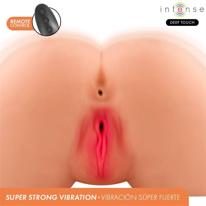INTENSE DEEP TOUCH - MASTURBADOR ANAL E VAGINAL GINGER COM EFEITOS DE SUCÃÃO, CALOR, VIBRAÃÃO E VOZ, COM CONTROLE REMOTO, 5,3 KG