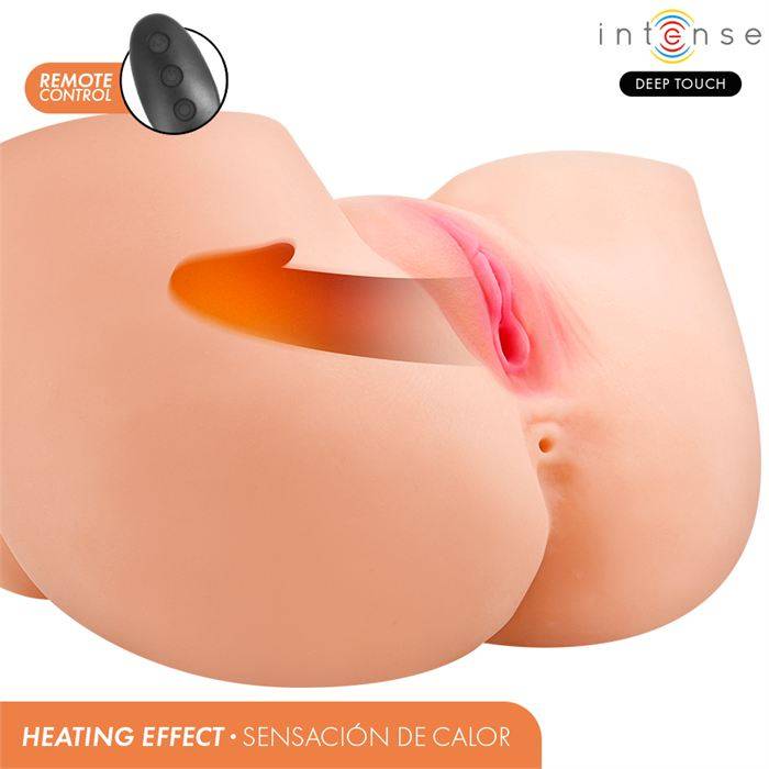 INTENSE DEEP TOUCH - MASTURBADOR ANAL E VAGINAL GINGER COM EFEITOS DE SUCÃÃO, CALOR, VIBRAÃÃO E VOZ, COM CONTROLE REMOTO, 5,3 KG