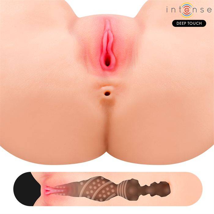 INTENSE DEEP TOUCH - MASTURBADOR ANAL E VAGINAL GINGER COM EFEITOS DE SUCÃÃO, CALOR, VIBRAÃÃO E VOZ, COM CONTROLE REMOTO, 5,3 KG