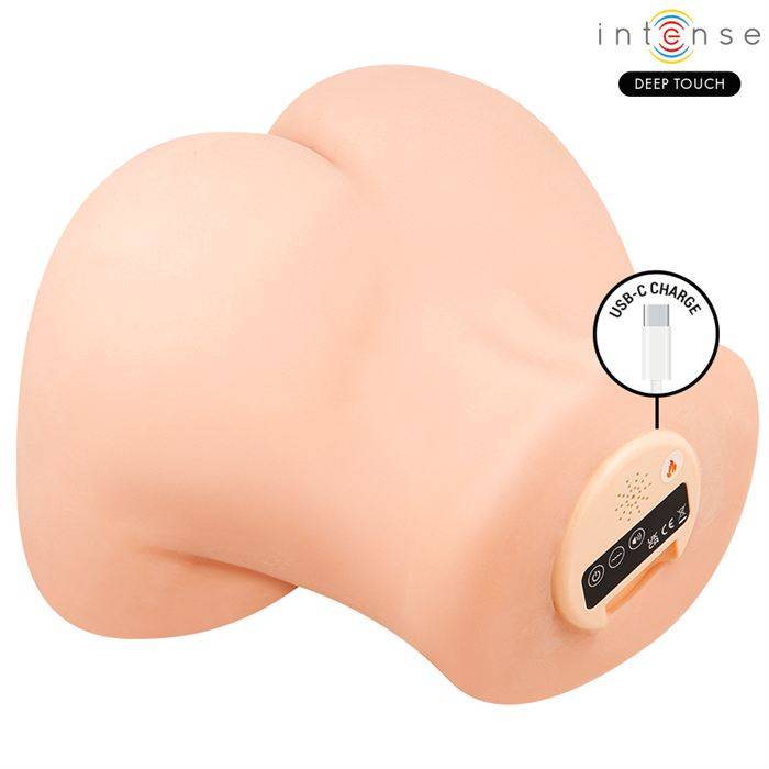 INTENSE DEEP TOUCH - MASTURBADOR ANAL E VAGINAL GINGER COM EFEITOS DE SUCÃÃO, CALOR, VIBRAÃÃO E VOZ, COM CONTROLE REMOTO, 5,3 KG