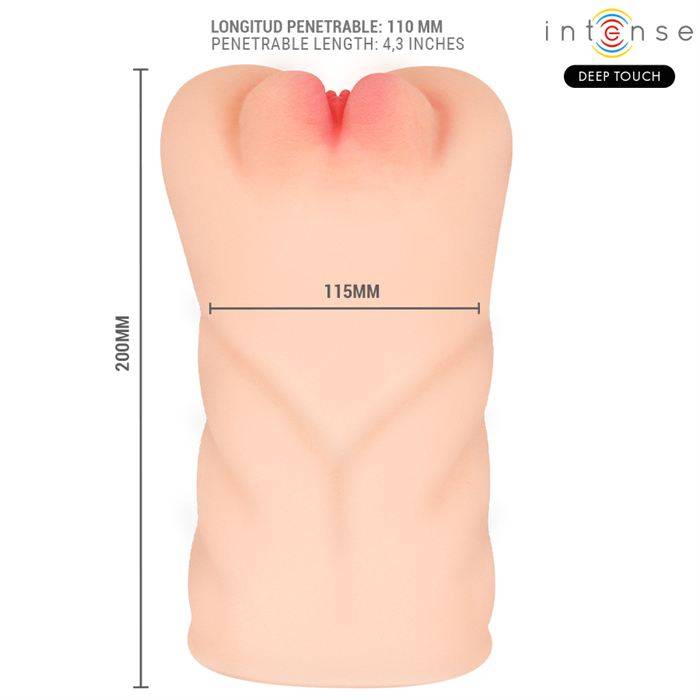 INTENSE DEEP TOUCH - KRISTA MASTURBADOR VAGINAL VIBRATÃRIO COM GEMIDOS E CONTROLE REMOTO