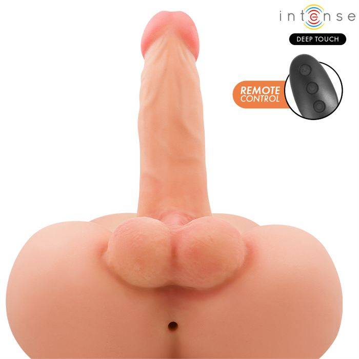 INTENSE DEEP TOUCH - TORSO DAMIEN COM ÃNUS E DILDO REALISTA COM FUNÃÃO DE PRESSÃO E VIBRAÃÃO, CONTROLE REMOTO, 3,5 KG