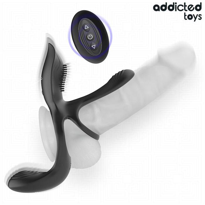 ADDICTED TOYS - DOBLE ANILLO PARA EL PENE CON ESTIMULADOR DE CLÃTORIS