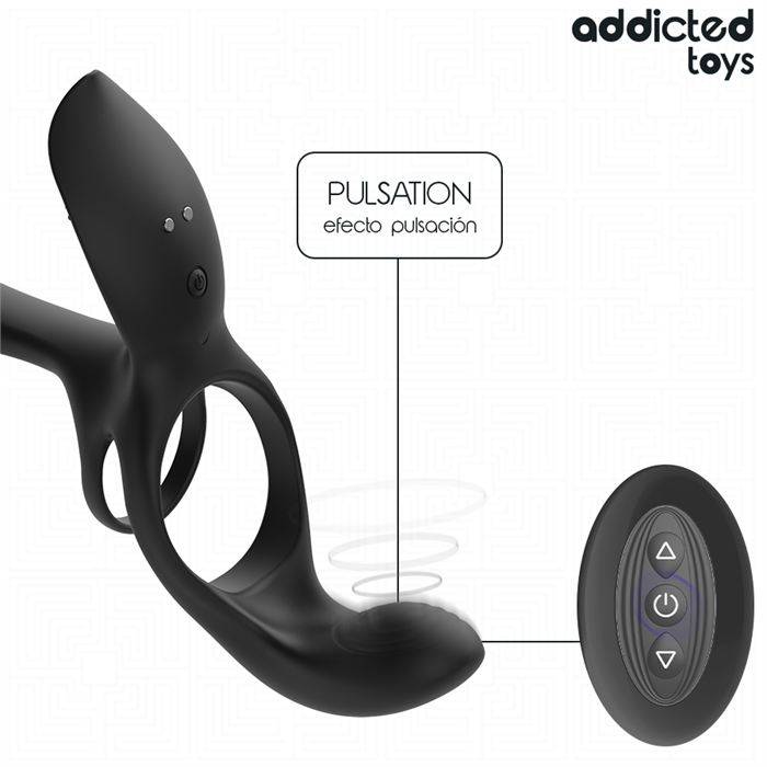 ADDICTED TOYS - DOBLE ANILLO PARA EL PENE CON ESTIMULADOR DE CLÃTORIS
