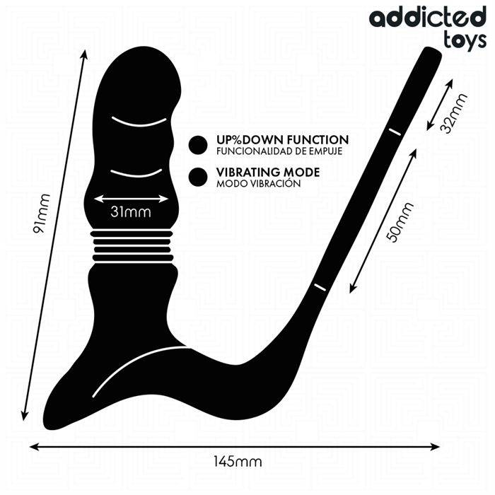 ADDICTED TOYS - ANEL DE PRÃSTATA PARA CIMA E PARA BAIXO