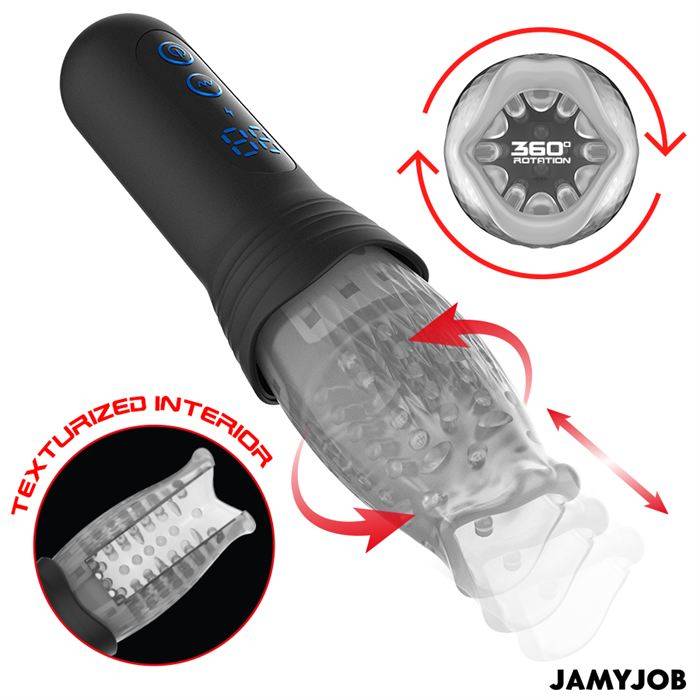 JAMYJOB - SPINJOB 2.0 MASTURBADOR COM EMPURRAÃÃO E ROTAÃÃO