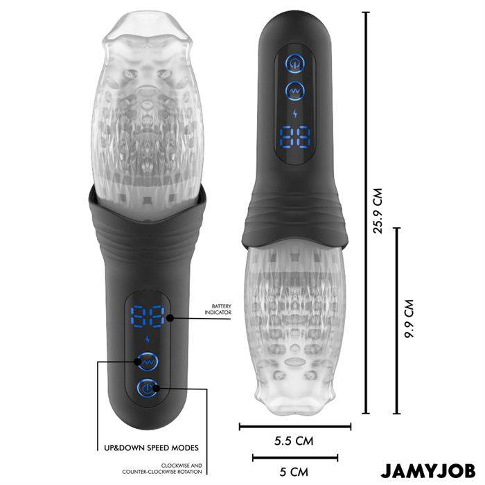 JAMYJOB - SPINJOB 2.0 MASTURBADOR COM EMPURRAÃÃO E ROTAÃÃO