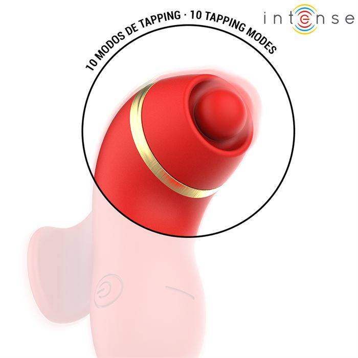 INTENSE - ESTIMULADOR DE PATTY COM 4 PONTAS, SUCÃÃO, TOQUES, CÃCEGAS E LAMBIDAS