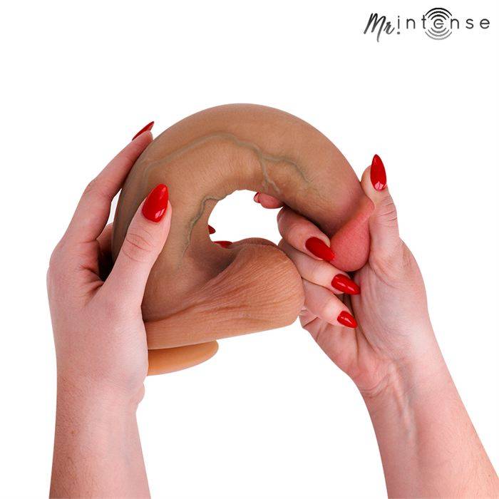 MR INTENSE - BRUCE XL SILICONE DILDO WITH TESTICLES 25.5 CM -Ã- 5.5 CM