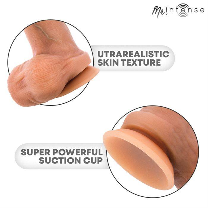 MR INTENSE - BRUCE XL SILICONE DILDO WITH TESTICLES 25.5 CM -Ã- 5.5 CM