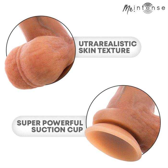 MR INTENSE - GARY M ULTRA-REALISTIC SILICONE COCK WITH TESTICLES 20 CM -Ã- 4.2 CM